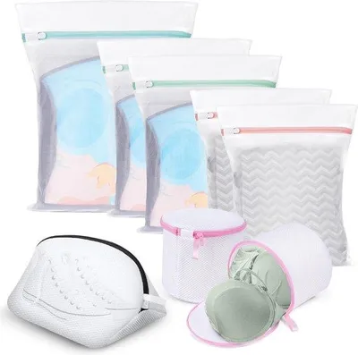 Produktbild von Famanu Wäschenetz 8-teilig - für Kleidung, Schuhe und Unterwäsche
