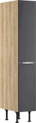 Produktbild von Optifit Apothekerschrank Linus984 BxTxH 30 x 58,4 x 176,6 cm anthrazit glänzend zerlegt KFLI MHFZ306-8+