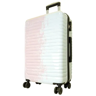 Produktbild von Hartschalen-Koffer Mittelgroßer Reisekoffer Sierra 66 cm Trolley Größe M weiss-pink Motivkoffer