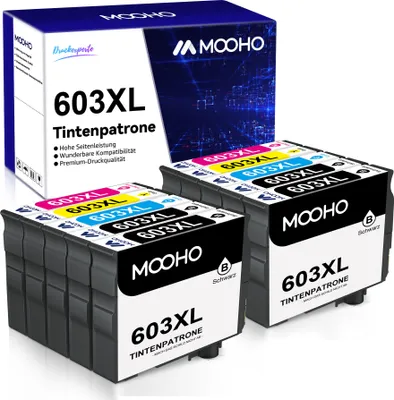 Produktbild von 603XL Tintenpatrone Kompatibel für Epson 603 XL Druckerpatronen XP-3100 XP-3105 XP-2100 XP-4100 XP-2105 XP-4105 WF-2830 WF-2810 WF-2850 DWF WF-2835 DWF (10er pack)