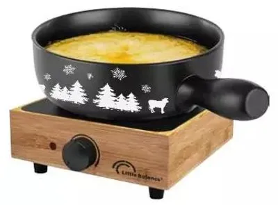 Image de Service à fondue 8 personnes bois - Little Balance - 8966 - little fondue meuuuh