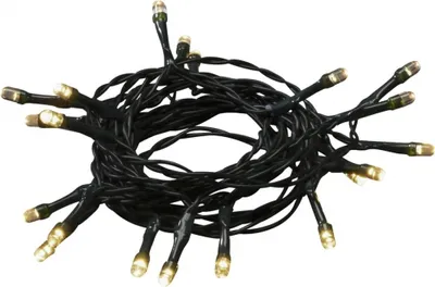 Produktbild von Konstsmide 1470-100 LED Lichterkette, mit an/aus Schalter, 6h Timer, 50 warm weiße Dioden, batteriebetrieben, Innen, grünes Kabel, 4 x AA 1.5V (exkl.)