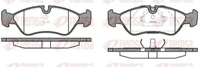 Produktbild von REMSA Bremsbeläge Satz Vorne Bremsklötze für OPEL Astra F CC (T92) 0286.10
