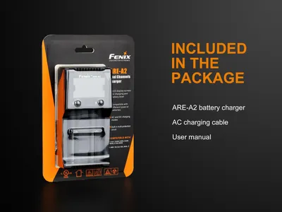 Obrázok produktu pre Fenix ARE-A2, Lítium polymér (lipo), Lithium-ion (Li-ion), Nikel-kadmium (nicd), Nikel-Metal Hydrid (nimh), Prepólovanie, Skrat, AA, AAA, C