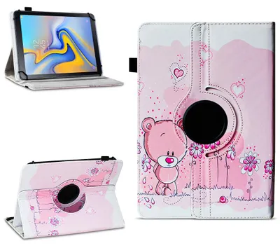 Produktbild von Tablet Hülle für Samsung Galaxy Tab A 10.5 2018 Tasche Schutzhülle 360° DrehbarFarben:Motiv 1