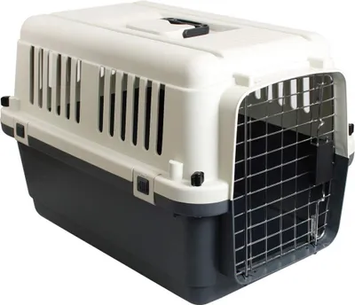 Image de Cage de transport pour animaux de compagnie - 62 x 40 x 41 cm - taille S - sans roues