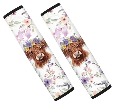 Productafbeelding van Gordelkussen auto - Autogordelkussen - Veiligheidsgordelkussen - Polyester - 17,8 x 25,4 cm - 2 stuks