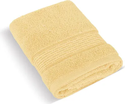 Produktbild von Frotteehandtuch 70x140cm Streifen 450g hellgelb