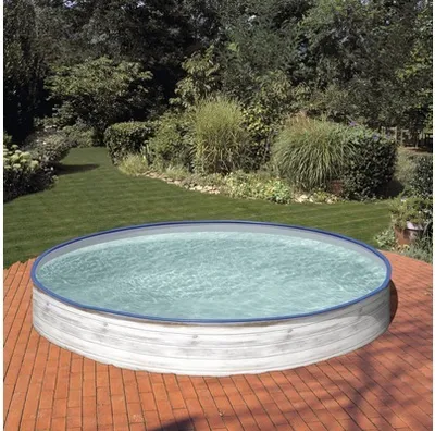 Produktbild von GRE Rund Stahlwandpool mit Nordicoptik Ø 300 x 120 cm K3000NNE