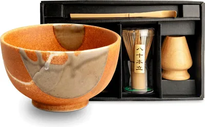 Produktbild von Matcha Set 4 tlg. Original japanische Matcha Schale mit Besen & Löffel