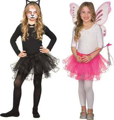 Produktbild von Kostüm Rock Tüllrock schwarz Katze Schwan Karneval Fasching Mädchen Einheitsgröße