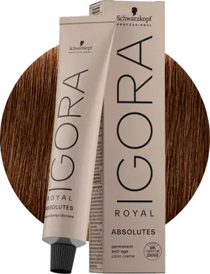 Produktbild von Schwarzkopf Igora Royal Absolutes 6-460 Beige-Naturschokolade Dunkelblond  60ml