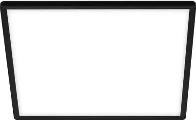Obrázek produktu pro Panel LED BRILONER SLIM, neutrální bílé světlo, efekt podsvícení, plochý design, černý, 29,3 x 29,3 x 2,8 cm