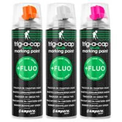 Produktbild von Temporärer fluoreszierender Kreidemarker, Weiß, 650/500 ml