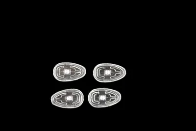 Image de Tampons de lunettes en silicone Système à vis (goutte 15mm)