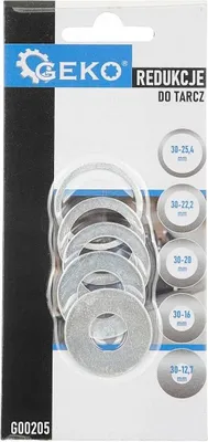 Zdjęcie produktu dla GEKO Pierścień redukcyjny do tarcz 30mm, 5szt G00205