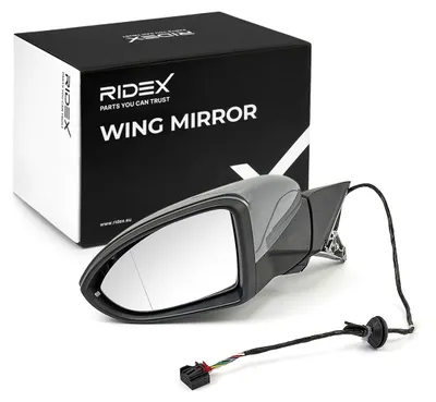 Produktbild von RIDEX 50O0484 Außenspiegel Seitenspiegel Links für VW Golf VII Schrägheck (5G1, BQ1, BE1, BE2) Beheizt Asphärisch Elektrisch