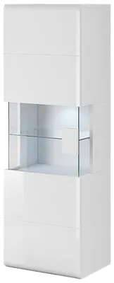 Produktbild von Hängevitrine DELTO TL07 weiß / weiß Hochglanz