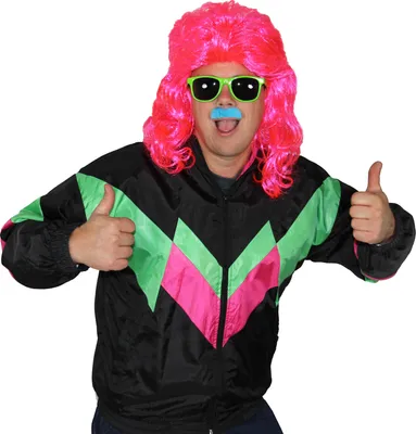 Produktbild von pinke Vokuhila Perücke