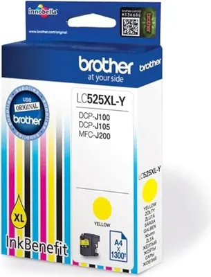 Produktbild von Brother LC529XL-Y - Sehr hohe Ergiebigkeit - Gelb - original - Tintenpatrone - für Brother DCP-J100, DCP-J105, DCP-J200