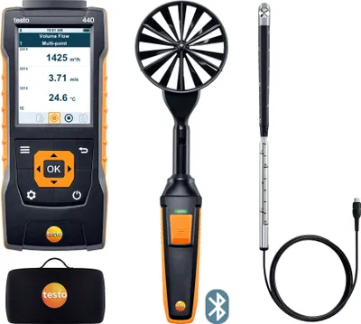 Produktbild von Testo 440 Strömungs-Kombi-Set 2 mit Bluetooth