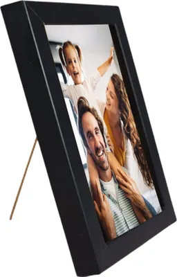 Obrázok produktu pre BD ART rám na fotografie 13 x 18 cm s plexisklom, čierny, MDF drevo, moderný rám na zavesenie na stenu alebo umiestnenie na skrinku