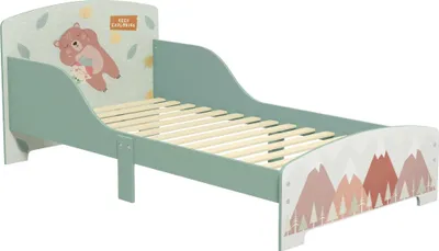 Obrázek produktu pro Dětská postel - Dřevěná postel - Rozměry 143x77x60 cm - Pro 3-6 let - Nosnost do 40 kg - Snadná montáž