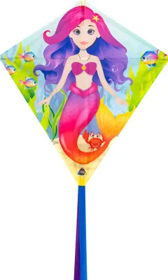Produktbild von Kinderdrachen HQ Eddy Mermaid 100056 Grun 68 x 68 cm + 200 cm drachenschwanz