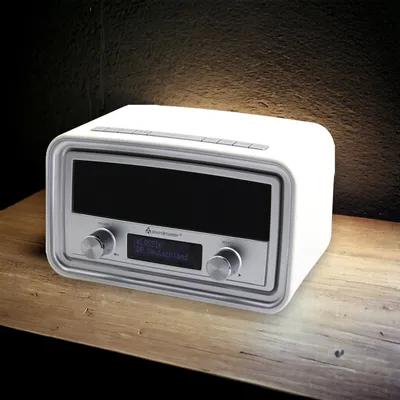 Obrázek produktu pro Soundmaster UR190, Hodiny, Digitální, DAB+, FM, PLL, LCD, 3,5 mm, Bílá