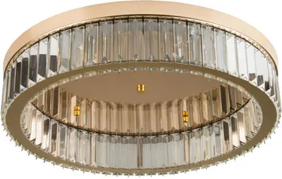 Zdjęcie produktu dla Lampa sufitowa LED Eye 30W 3000K 2400lm metal złota wym:10x50x50cm IP20 Abigali