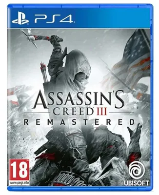 Zdjęcie produktu dla Ubisoft Assassin's Creed III Remastered, PlayStation 4, Tryb multiplayer, od 17 lat, Nośnik fizyczny