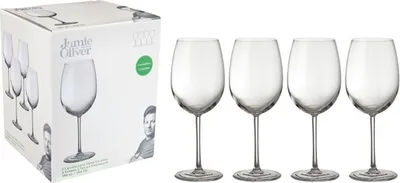 Produktbild von Jamie Oliver "WAVES" Kristall Weißweingläser / Rotweingläser, 4er Set