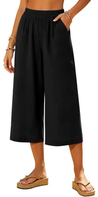 Productafbeelding van Solidchoice - Zachte Capri Broek voor Dames met Zakken
