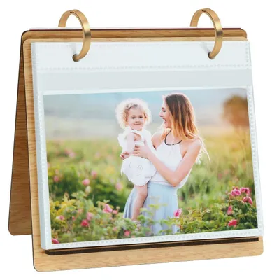 Produktbild von Omgoods – Schreibtisch-Fotoalbum für 60 Fotos im Format 6x4