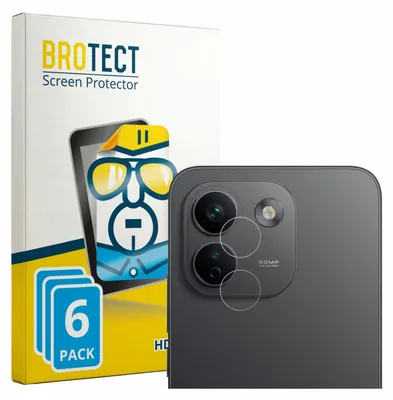Produktbild von 6x Für Xiaomi Redmi Note 17 Pro Max 5G (NUR Kameraschutz) Schutzfolie BROTECT Displayschutz Display Schutz Folie Klar Transparent