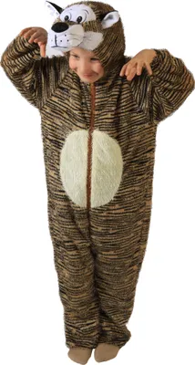 Produktbild von Tigerkostüm Kostüm Tiger für Kinder Kinderkostüm Tier Tierkostüm Gr. 98/104 - 134/140, Größe:98/104