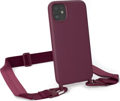 A close-up shot of a phone case with a lanyard attached.