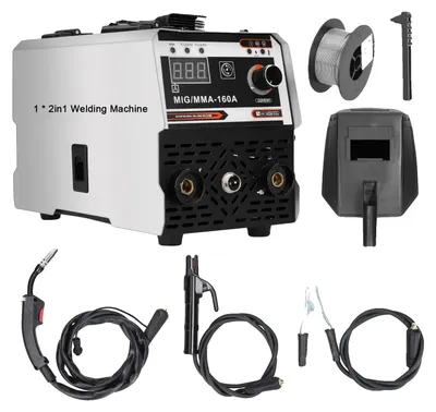 Imagen del producto de Máquina de soldar MIG/MMA, inversor IGBT, diseño multifuncional, MIG/MMA-160A