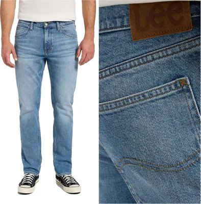 Zdjęcie produktu dla LEE, Herren Jeanshosen, Straight fit, DAREN ZIP FLY, W33 L34, Blau, Jeans, baggyjeans, buggy