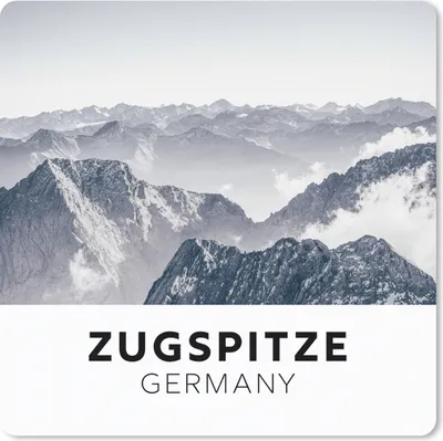 Produktbild von MuchoWow® Mauspad Mousepad Deutschland - Berge - Wolken 30x30 cm - Mousepads - Maus Mat - Pad - Mausunterlage - Gaming