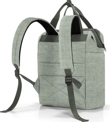 Image de reisenthel sac à dos pour ordinateur portable Allrounder R Backpack 12L Twist Sage gris-vert