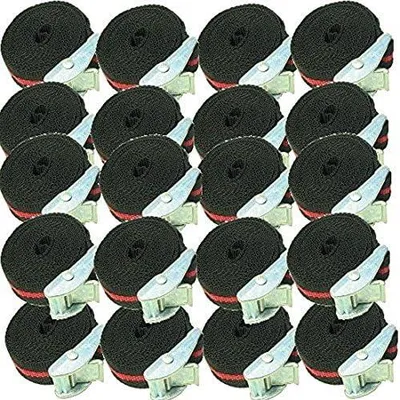 Produktbild von 144 Stück Befestigungsriemen-Set Spanngurt, Schnellspanner, Zurrgurt,Klemschoss Gurt ideal zur Befestigung am Fahrradträger (144)