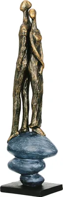 Obrázok produktu pre Gilde socha, pár, Growing together , syntetická živica, sivá, bronzová farba, VE 1, d. 10 cm, š. 8 cm, v. 38 cm výška: 37,60 cm šírka: 7,80 cm hĺbka: 10,00 cm 59212