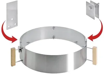 Immagine prodotto di Moesta-BBQ 10231 - Set di chiusura Smoke It per Smokin PizzaRing/Gourmetring ? Estensione per grill-affumicatore Kettle 10231