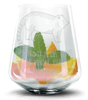 Produktbild von Mr. & Mrs. Panda Tumbler Nasenbär - Transparent - Geschenk, Aperol Glas, Lustige Sprüche, Caipirinha, Rüsselbär, Whiskyglas, Cocktailglas, Nasenbären, Trinkglas, Bär