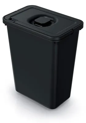 Image de System Flad poubelle avec couvercle 10 L noir