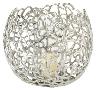 Produktbild von Windlicht Fidan Aluminium H 25cm silber Stückpreis