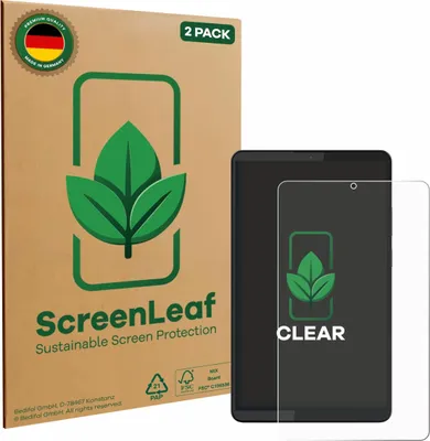 Produktbild von 2x ScreenLeaf Schutzfolie für Lenovo Tab One 8.7" Displayschutz Display Schutz Folie Klar Transparent