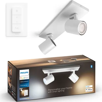 Produktbild von Philips Runner Hue Leuchte Lichtleiste Weiß 2x4.2 W Hauptbeleuchtung