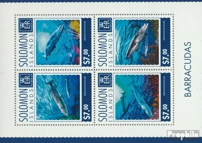 Produktbild von Briefmarken Salomoninseln 2014 Mi 2697-2700 Kleinbogen (kompl. Ausg.) postfrisch Barrakudas